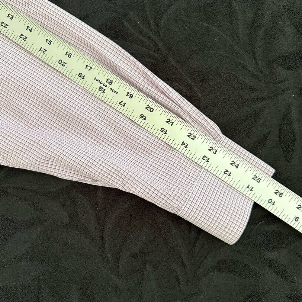 Brooks Brothers Regent Shirt Mens 16-4/5 Pink Check Button Down‎ Non Iron - Picture 8 of 8